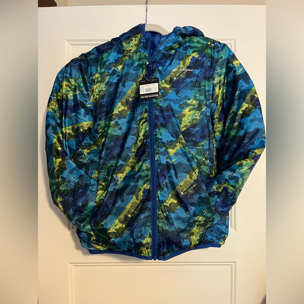 Eddie Bauer Boys XL (16) Reversible Down Coat - Picture 6 of 16